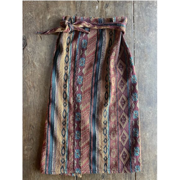 /eis/  I   Multicolored Geometric Midi Wrap Skirt  I  Size S - Picture 2 of 8